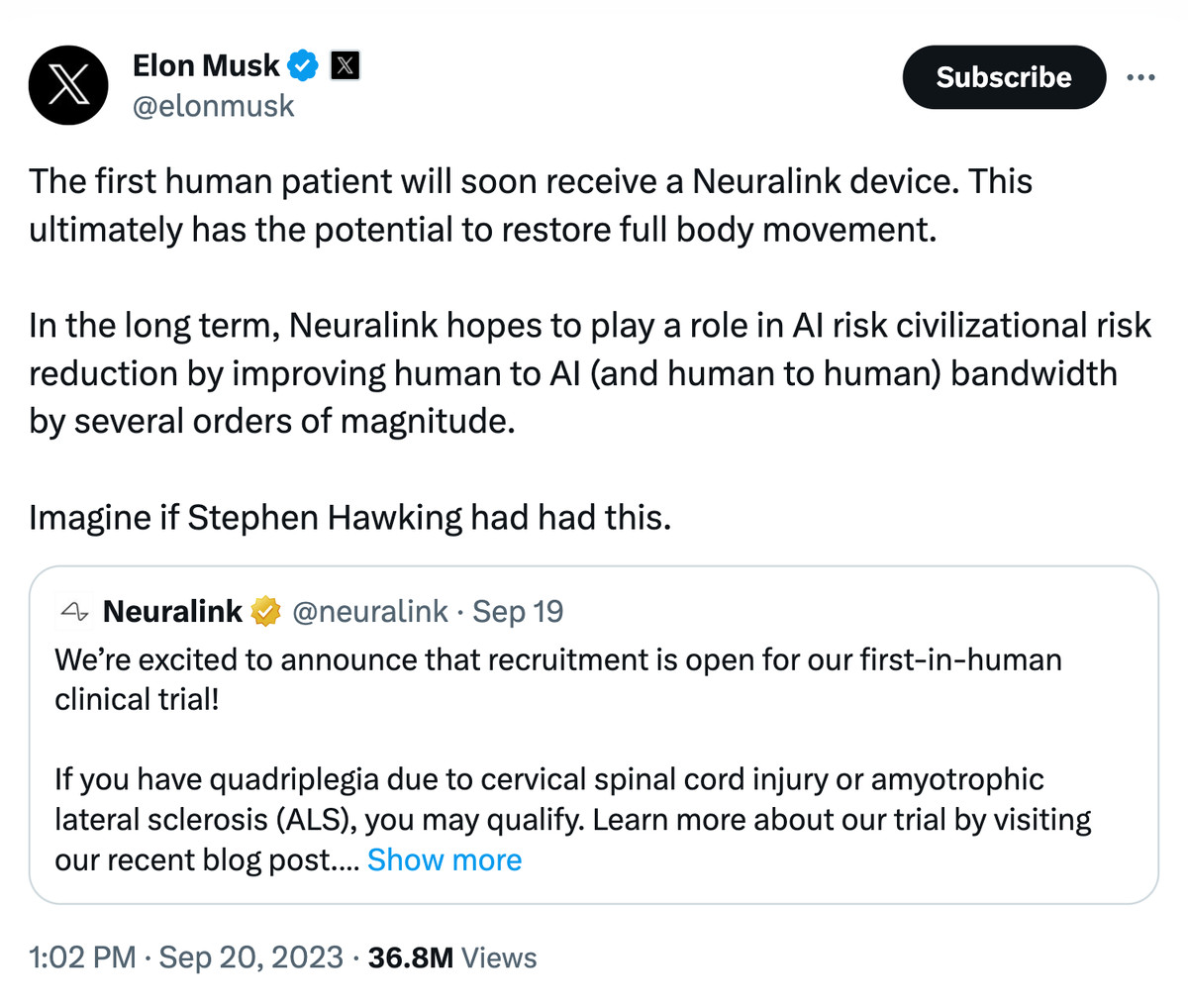 埃隆·马斯克 (Elon Musk) 的 Neuralink 希望将你的大脑与人工智能融合——代价是什么？