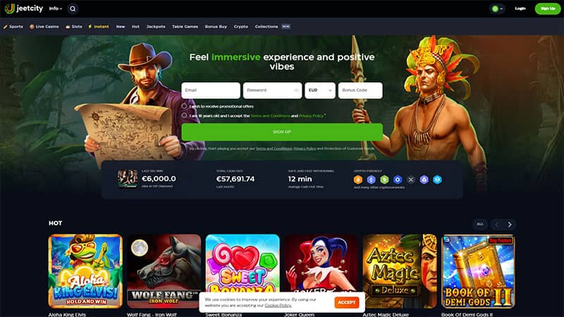 JeetCity Gambling establishment: A$ten,one hundred thousand Bonus, as well as 180 Free Spins